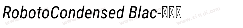 RobotoCondensed Blac字体转换
